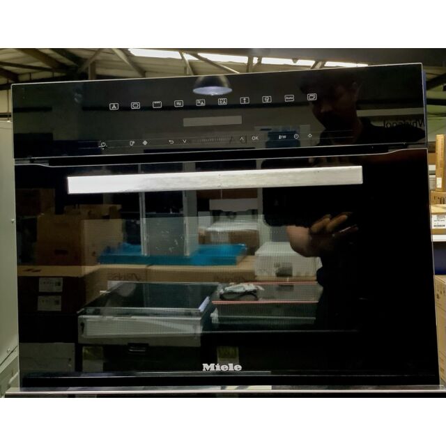 Miele PureLine H7240BM Built-In Compact Combination Microwave Oven - GRADED