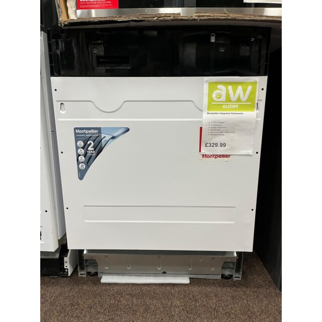 Montpellier MDI700 12 Place Fully Integrated Dishwasher - Graded