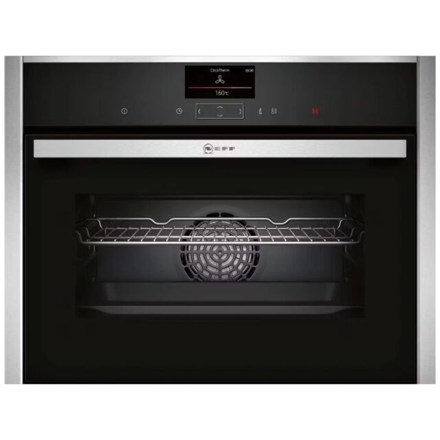 Neff C27CS22H0B N90 Compact Pyrolytic Multifunction Single Oven – Stainless Steel - Ex-Display