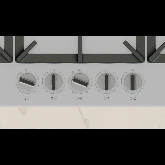 NEFF N70 T29CIR8N0 92cm 5 Burner Gas Hob Built-In, Wok Burner - Stainless Steel