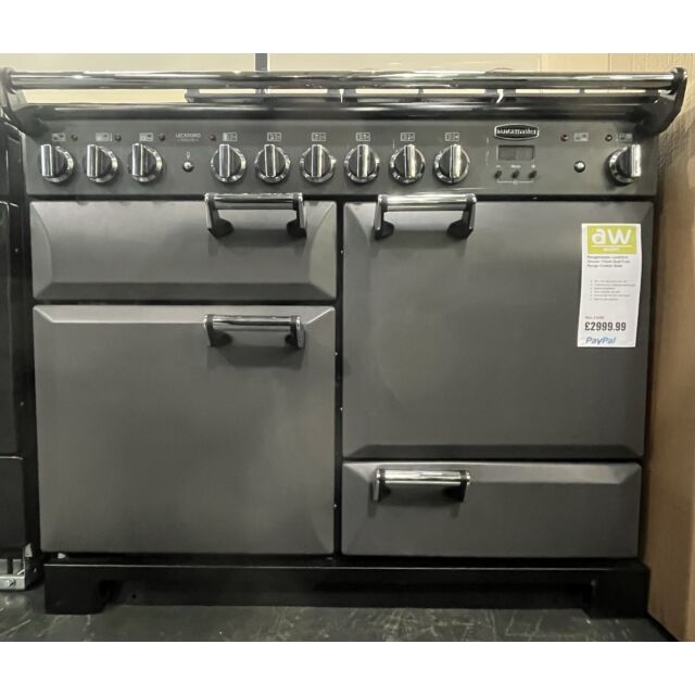Rangemaster Leckford Deluxe 110cm Dual Fuel Range Cooker - Slate - GRADED