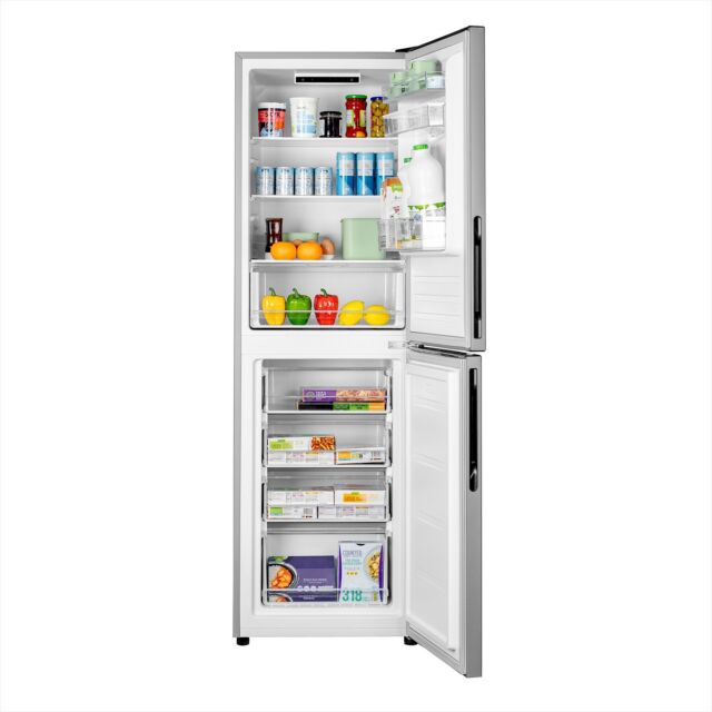 SIA SFF17654SEI Freestanding 252L Fridge Freezer in Silver