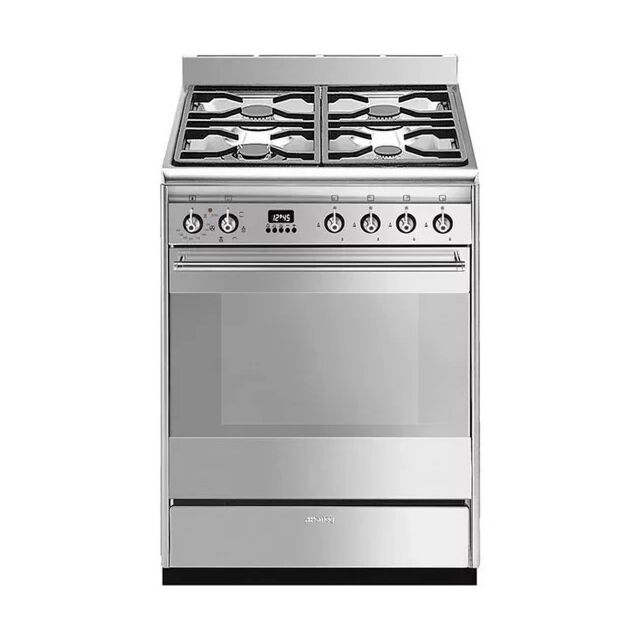 SMEG SUK61MX9 60 cm Dual Fuel Cooker - Stainless Steel - Graded