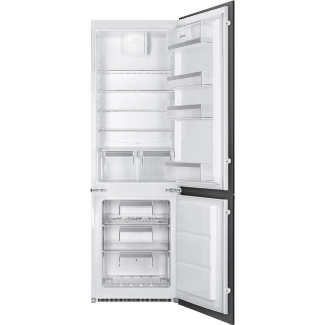 Smeg UKC8173N1F 60Cm Integrated Frost Free Fridge Freezer - Graded