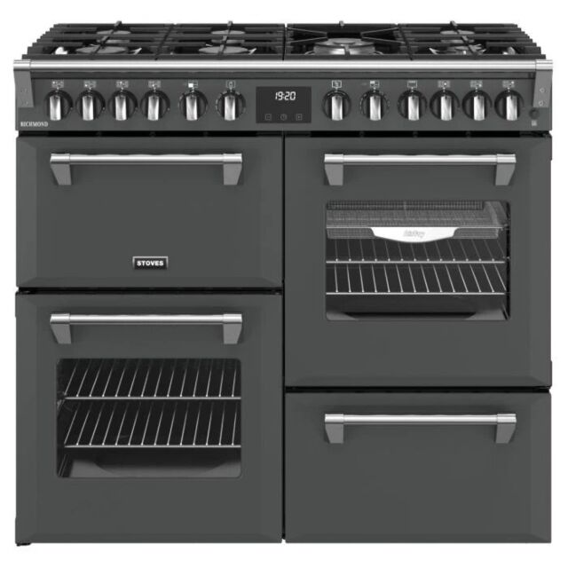Stoves ST RCA RICH 100DF Richmond 100cm Dual Fuel Range Cooker - Anthracite - GRADED
