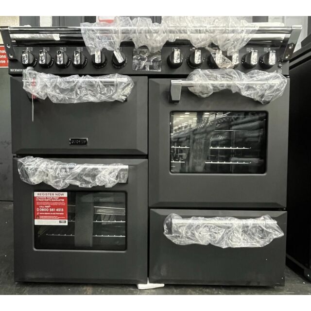 Stoves ST RCA RICH 100DF Richmond 100cm Dual Fuel Range Cooker - Anthracite - GRADED