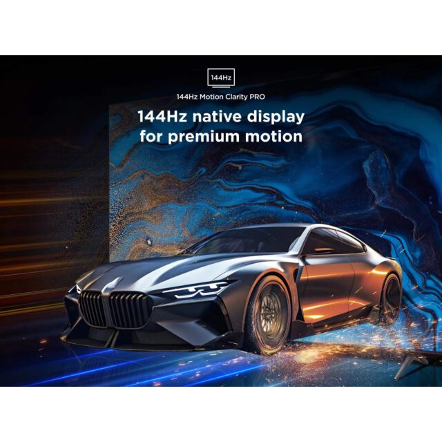 TCL 50Q7C-UK 50inch Mini LED Smart Television, 4K Ultra HD, Black, F Rated