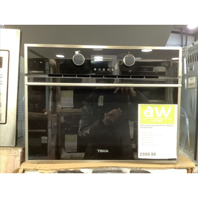 Teka MLC 844 45Litre Built-In Combi Microwave - Black & Stainless Steel - Ex-Display