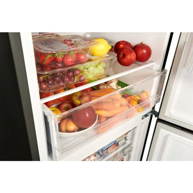 Teknix FF1860B/NBL 308L Frost Free Fridge Freezer - Black 