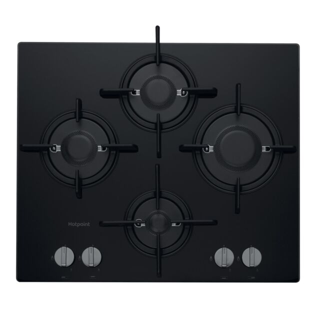 Hotpoint FTGHG 641 D/H BK Gas Hob - Black