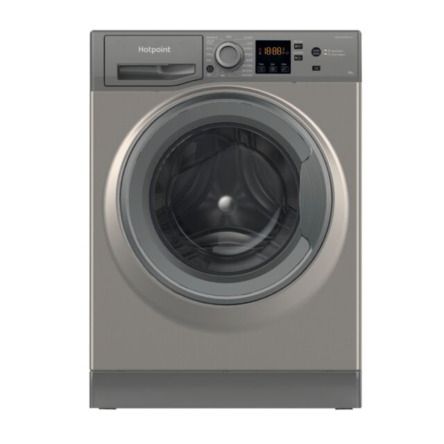 Hotpoint AntiStain40 Washing Machine - Graphite - 9kg - 1400RPM - B Rated - NSWF 945C GG UK N