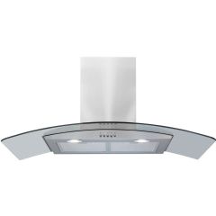 Amica AEC90SS 1190720 90cm curved glass extractor
