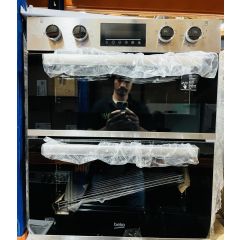 Beko CTFY22309X 59.4Cm Built Under Electric Double Oven - Stainless Steel