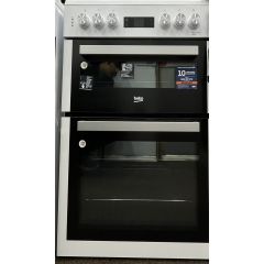 BEKO Pro XDC653K 60 cm Electric Ceramic Cooker - White - Graded