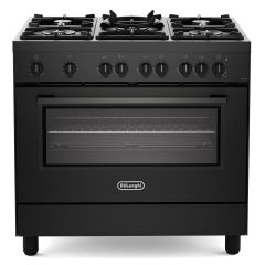 DELONGHI DSR 917GTBL 90cm GAS RANGE COOKER - Black