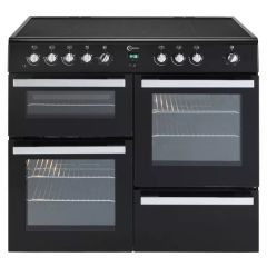 FLAVEL MLN10CRK 100cm Electric Range Cooker - Black & Chrome - New Box Graded