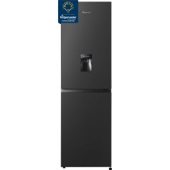 Fridgemaster MC55240DEB 252l Fridge Freezer Freestanding with Water Dispenser - Black