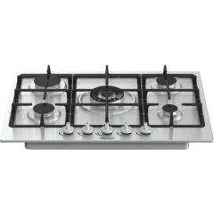 Hisense GM773XF Integrated 71cm 5-Burner gas Hob - Stainless Steel
