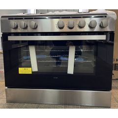 LOGIK LFTG90X18 90 cm Dual Fuel Range Cooker – Stainless Steel - Graded