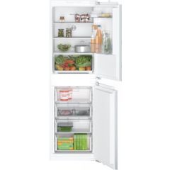 KIN85NFE0G, Built-in fridge-freezer with freezer at bottom