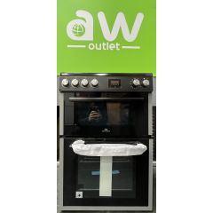 New World NWDO60CB 60Cm Electric Double Oven Cooker - Black - Graded