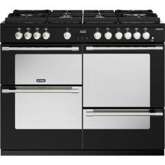 Stoves Sterling Deluxe D1100DF GTG - 110cm Dual Fuel Range Cooker - Black