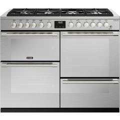 Stoves Sterling Deluxe D1100DF 110cm Dual Fuel Range Cooker  - Stainless Steel
