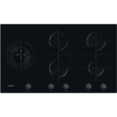 Whirlpool W Collection GOWL 958/NB Gas Hob 5 Burners 90cm - Black