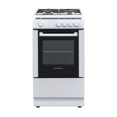 WHITE KNIGHT Single Cavity 50cm Gas Cooker Wk-ATSCG50W - White